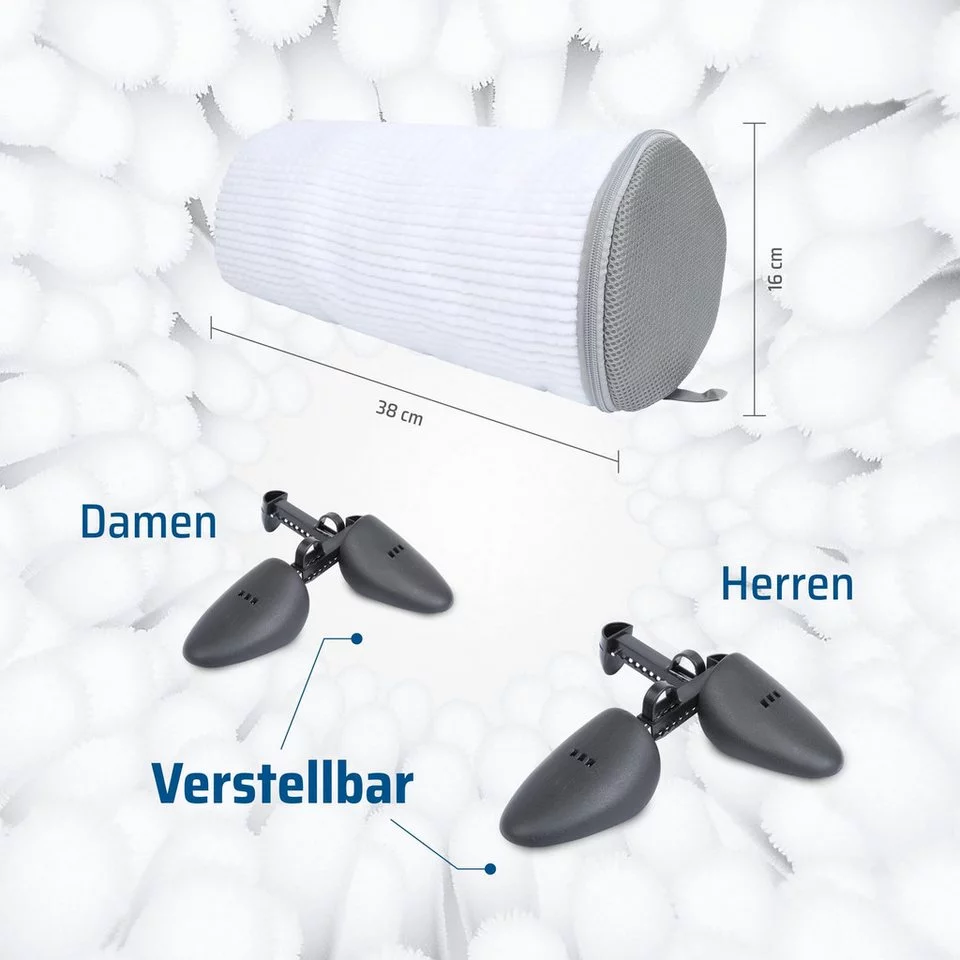 COZYVIBE Schuhwaschbeutel & Schuhspanner Set für Waschmaschine