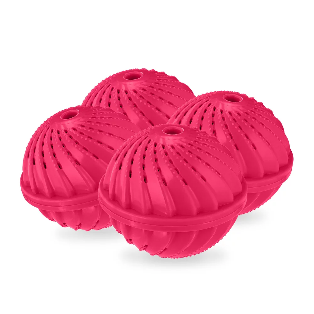 RELAXDAYS Wäschekugel Pinker Waschball 4er Set